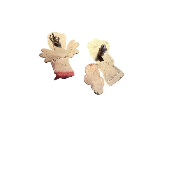 My Little Pony Rainbow Dash & Pinkie Pie Earrings 2014 Hasbro - Picture 3 of 3